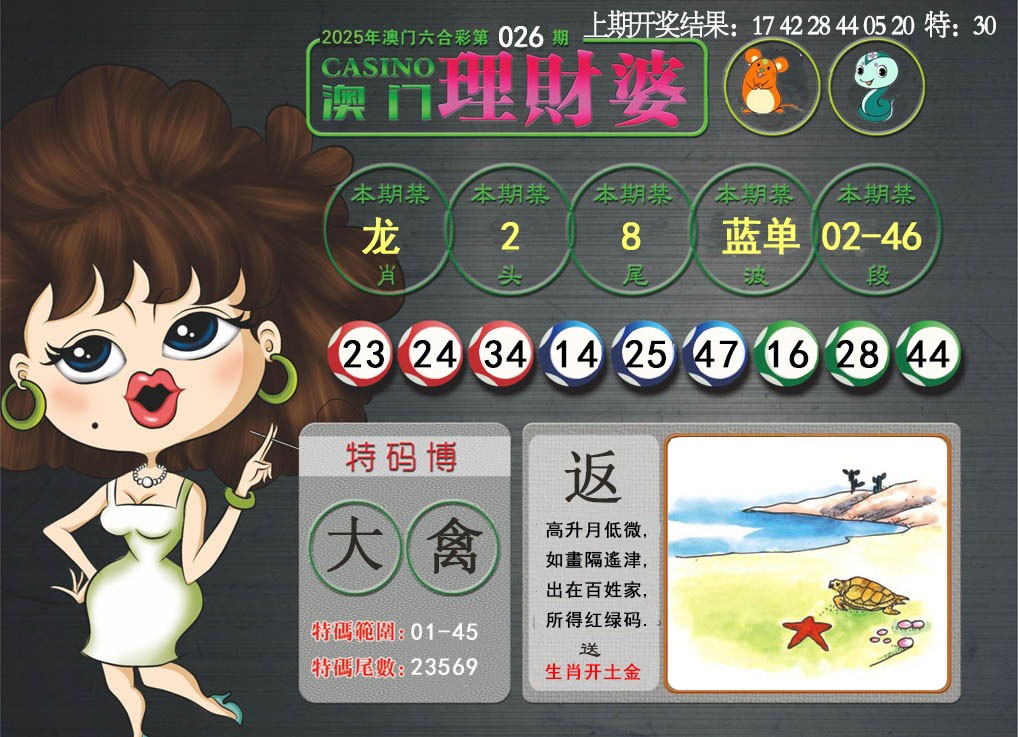 026期澳门理财婆[图]