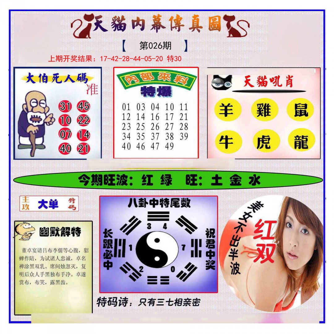 026期内幕传真图[图]