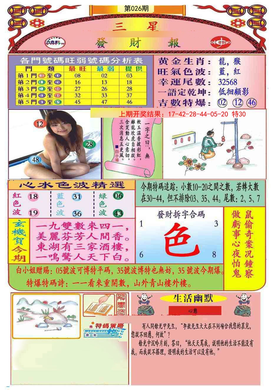 026期三星发财报(推荐)[图]