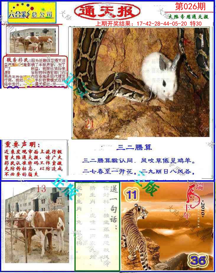 026期大陆通天报[图]