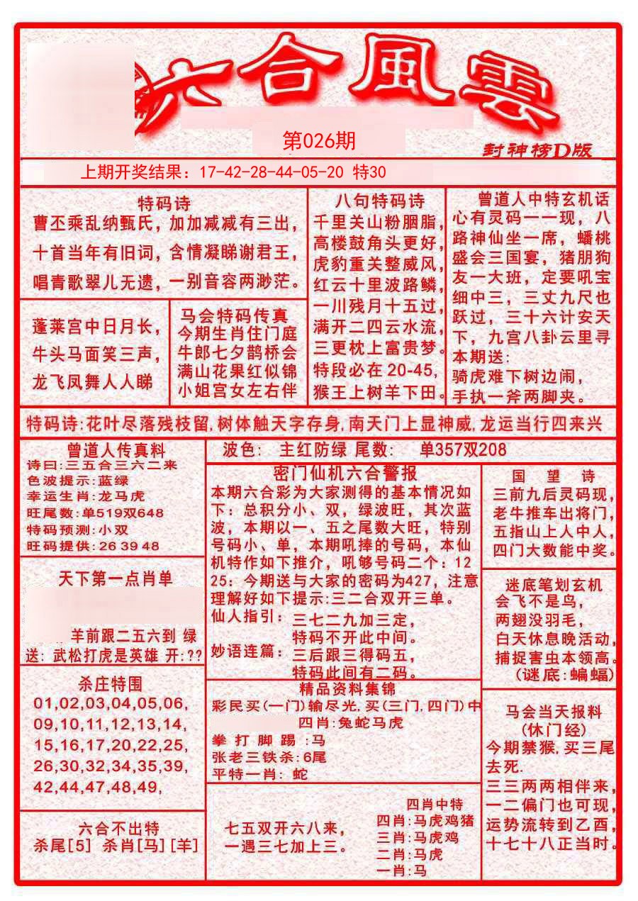 026期六合风云A[图]
