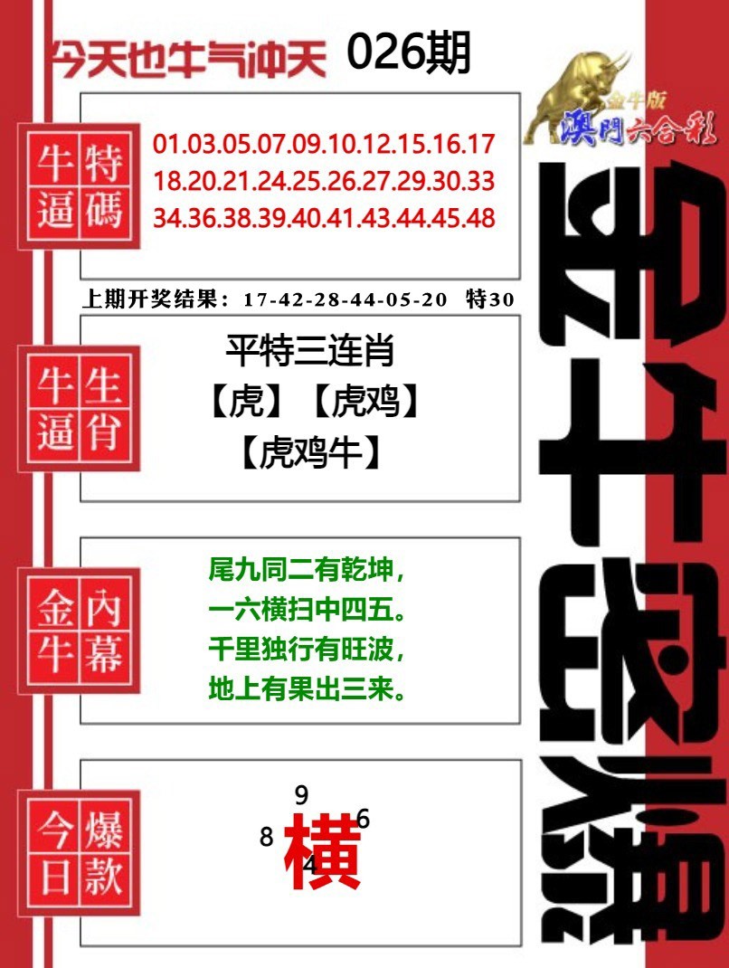026期金牛密爆[图]