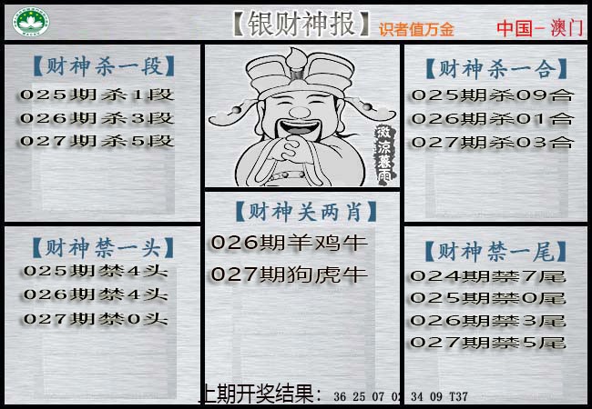 027期银财神[图]
