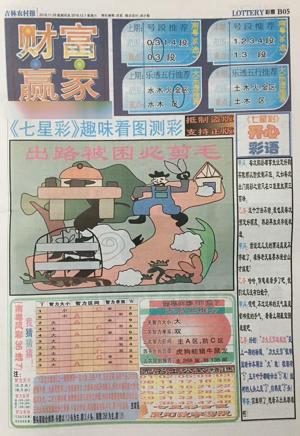 027期七星彩图(高清)[图]