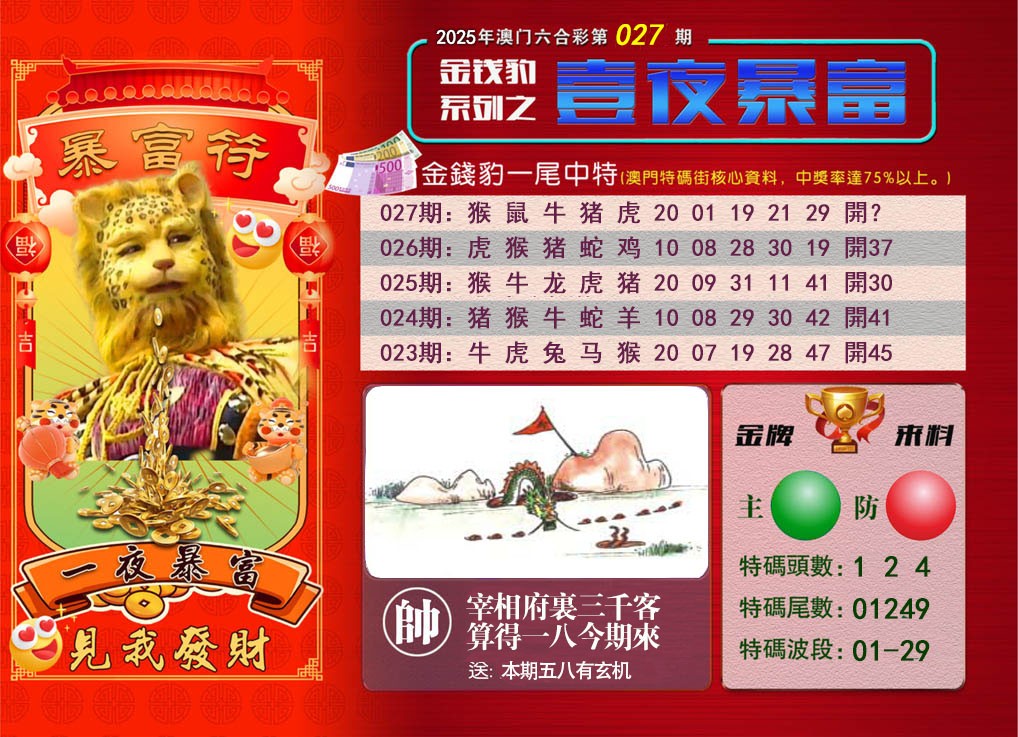 027期一夜暴富[图]