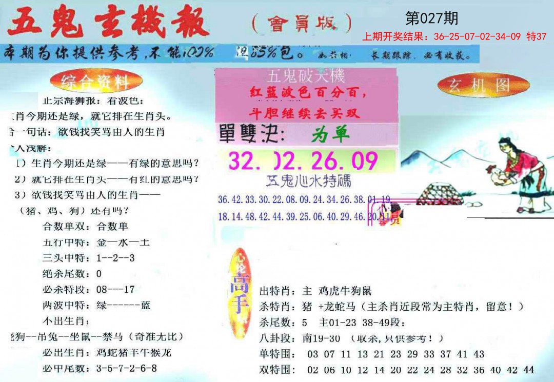 027期新五鬼玄机[图]