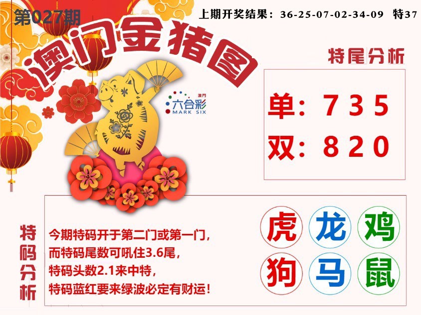 027期澳门金猪图[图]