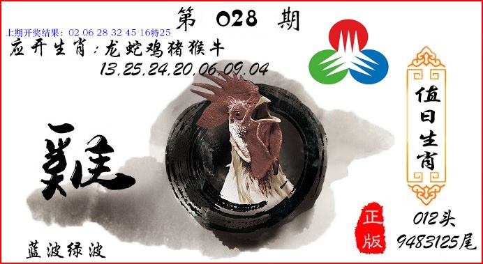 028期值日生肖[图]