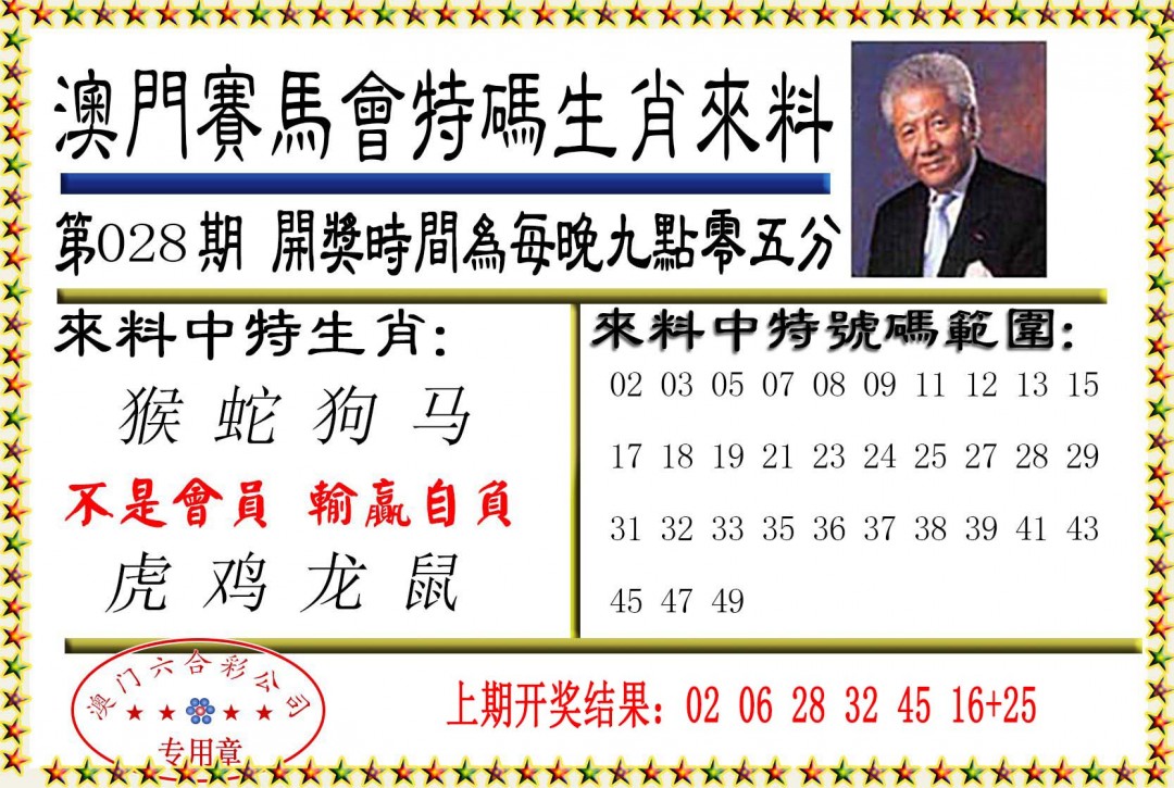 028期特码生肖来料[图]