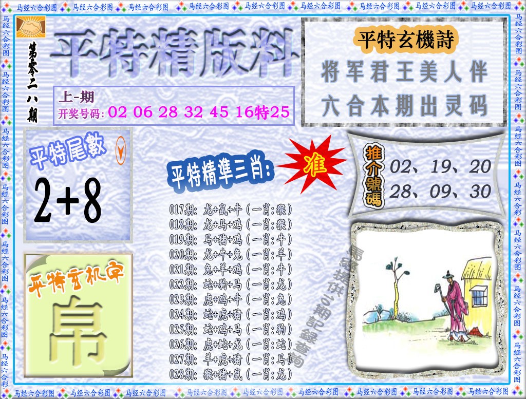 028期平特精版料[图]