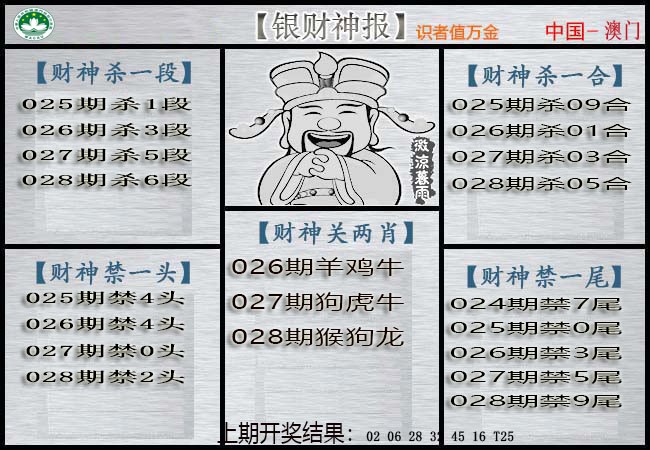 028期银财神[图]
