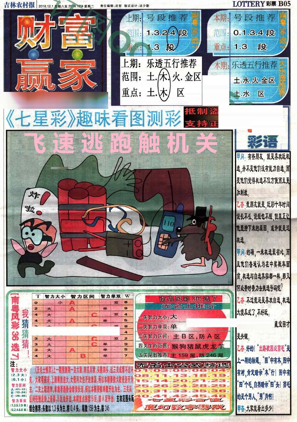 028期七星彩图(高清)[图]