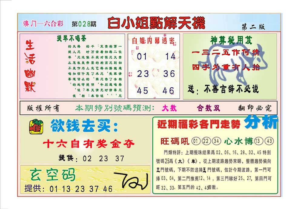 028期白小姐点解天机B[图]