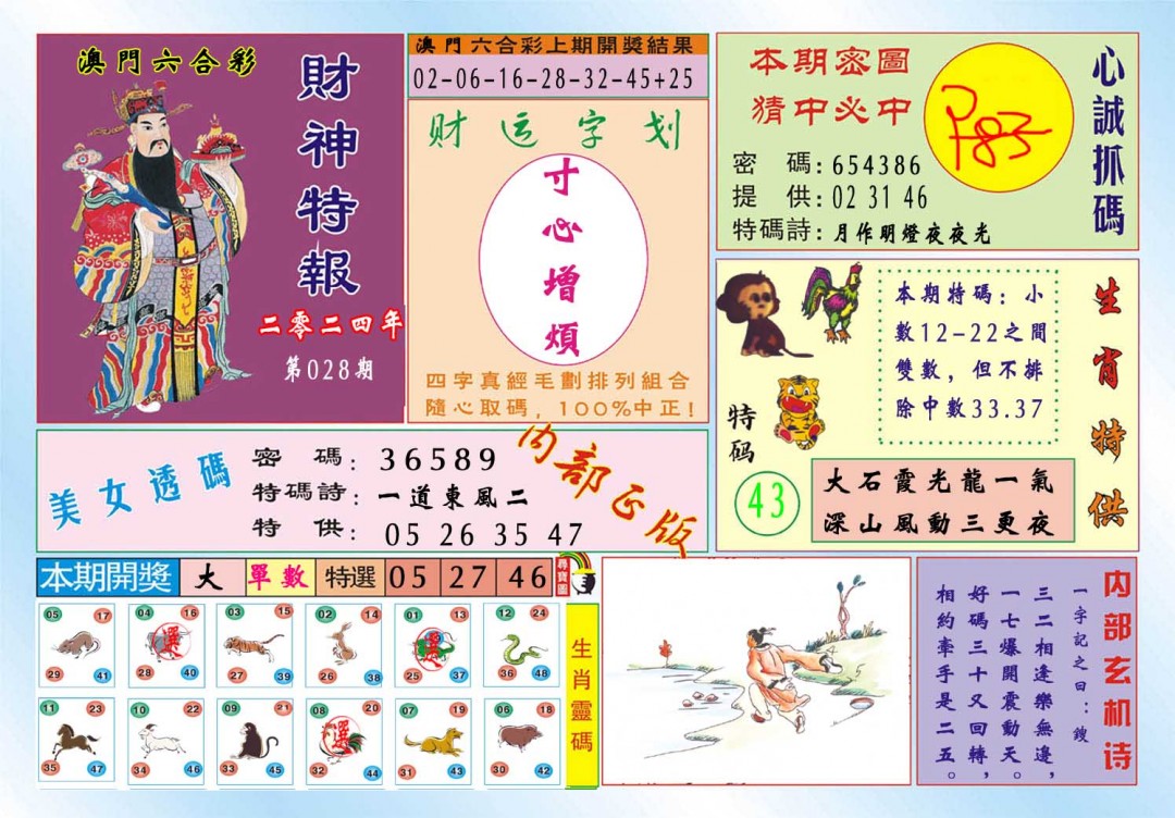 028期财神特报[图]