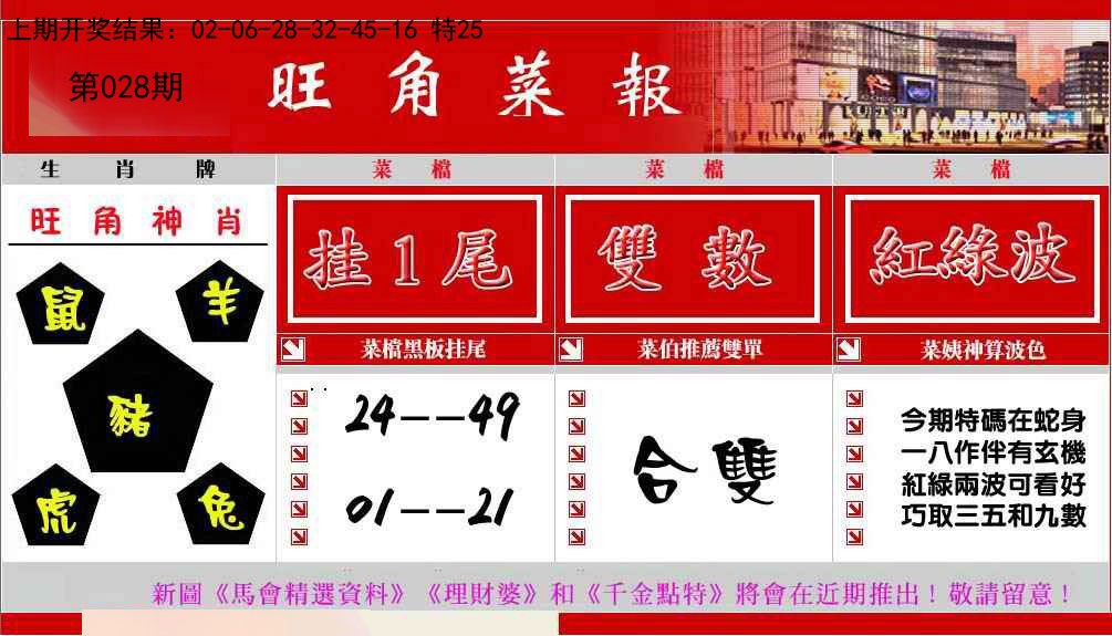 028期旺角菜报[图]