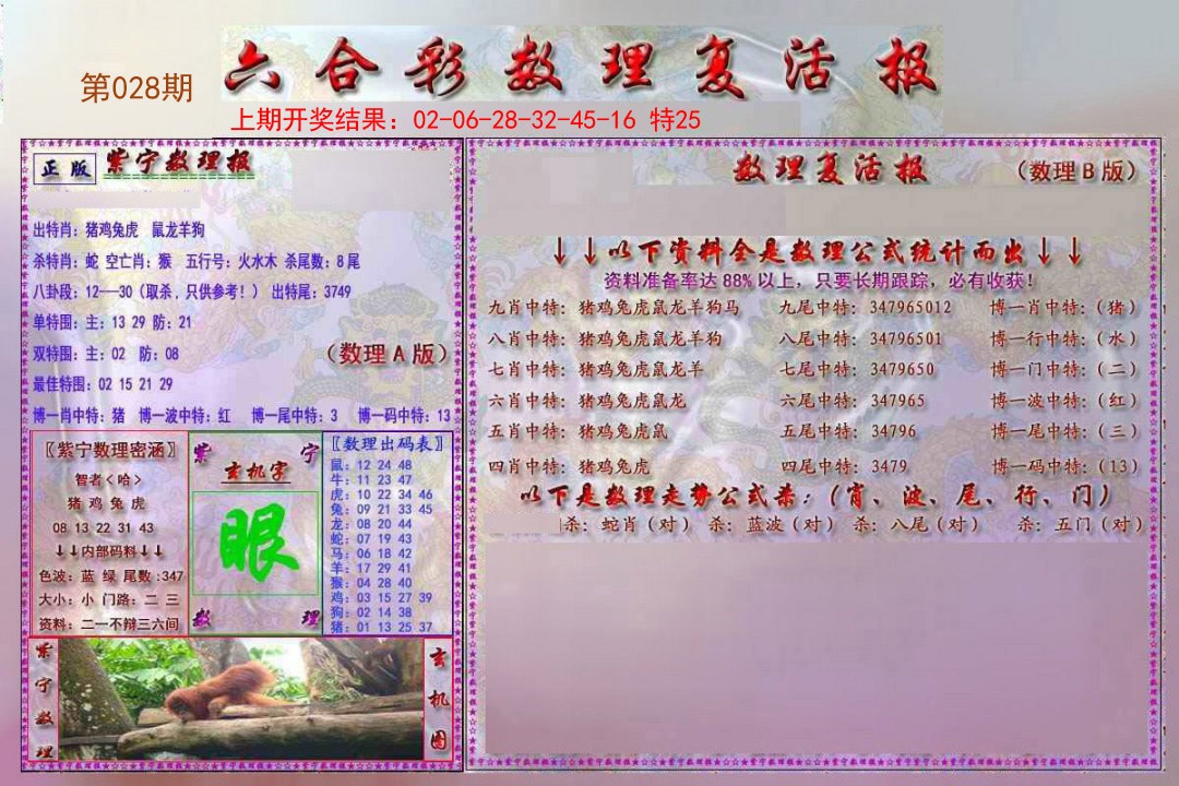 028期数理复活报[图]