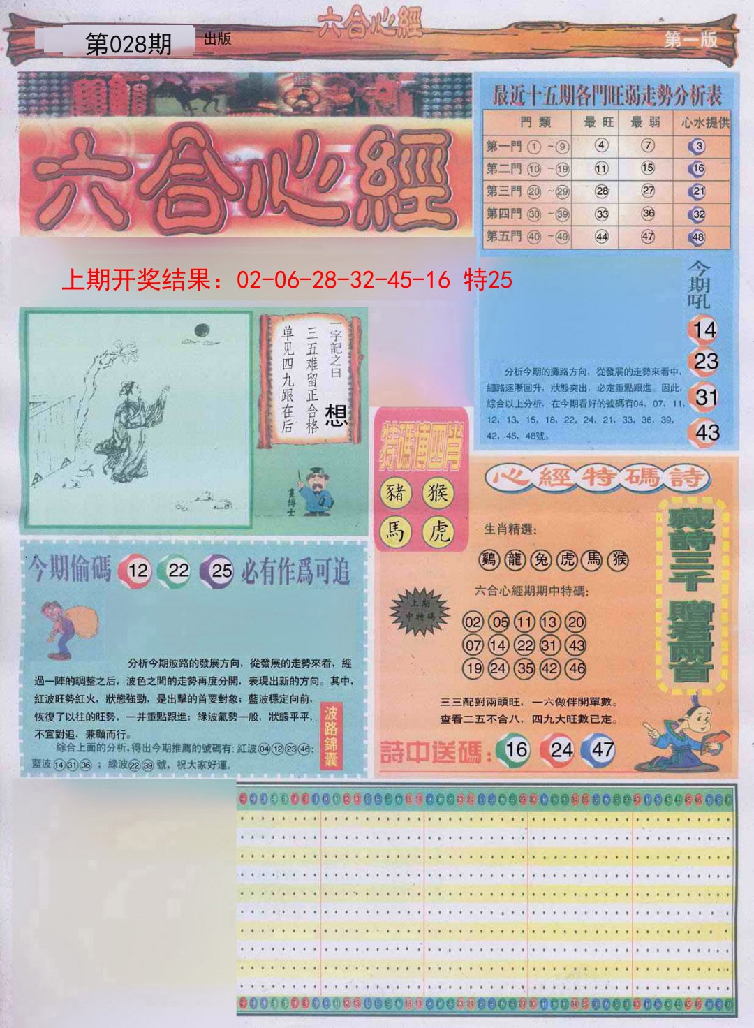 028期六合心经A[图]