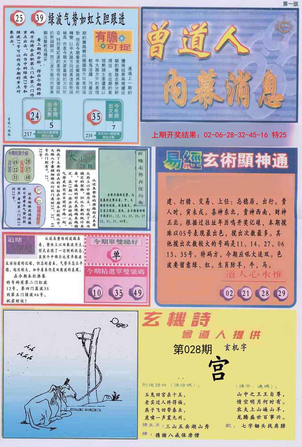 028期曾道人内幕消息A[图]