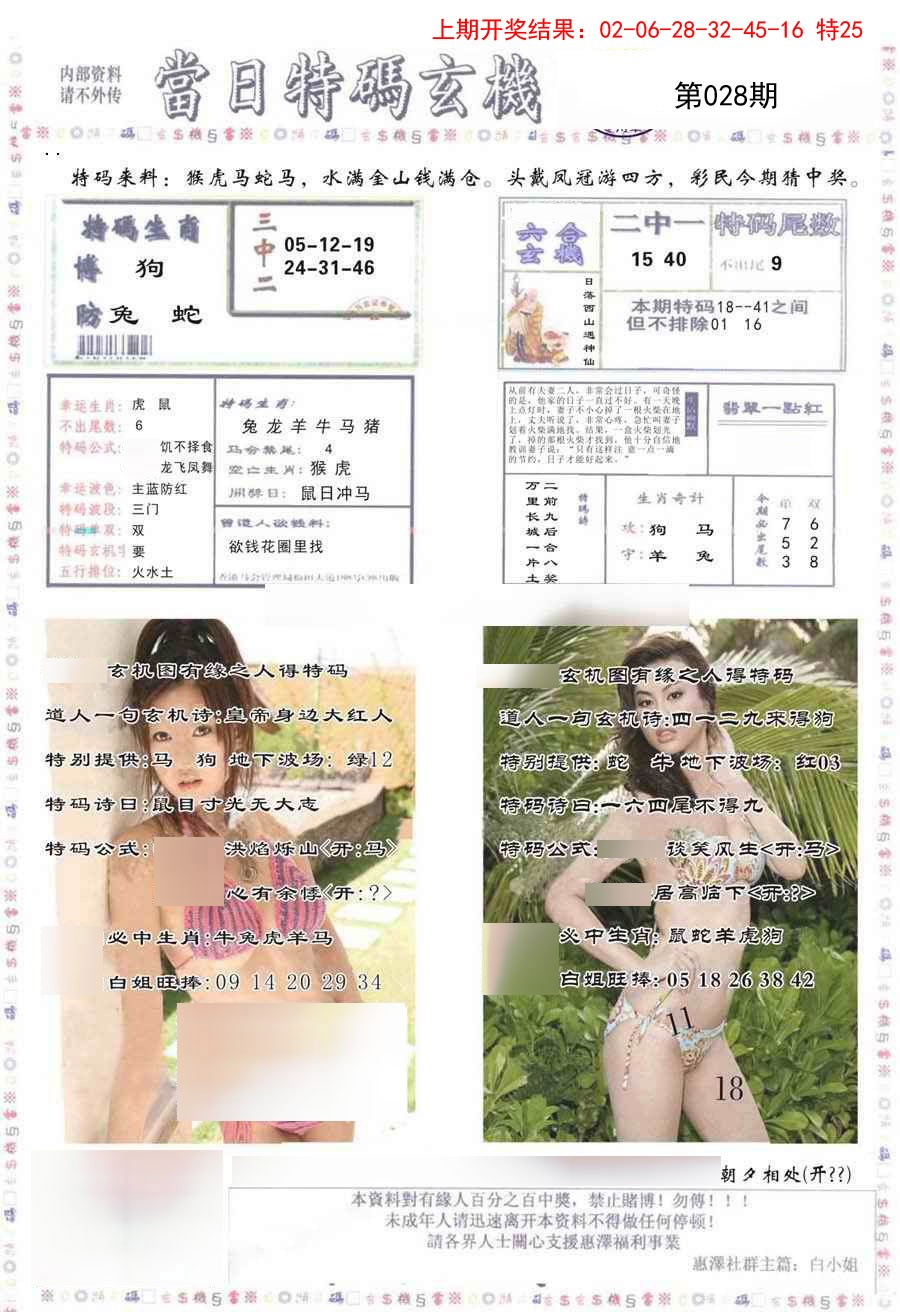 028期当日特码玄机-2[图]