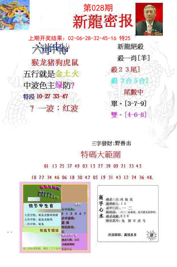 028期新龙密报[图]