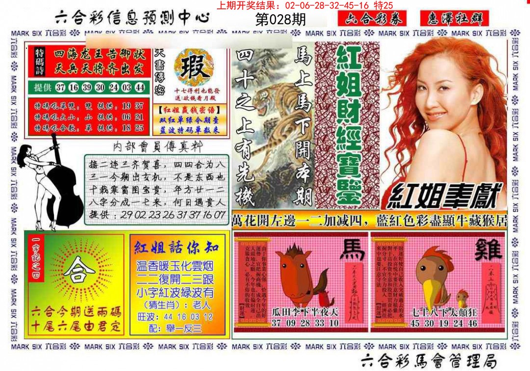 028期红姐财经宝鉴[图]