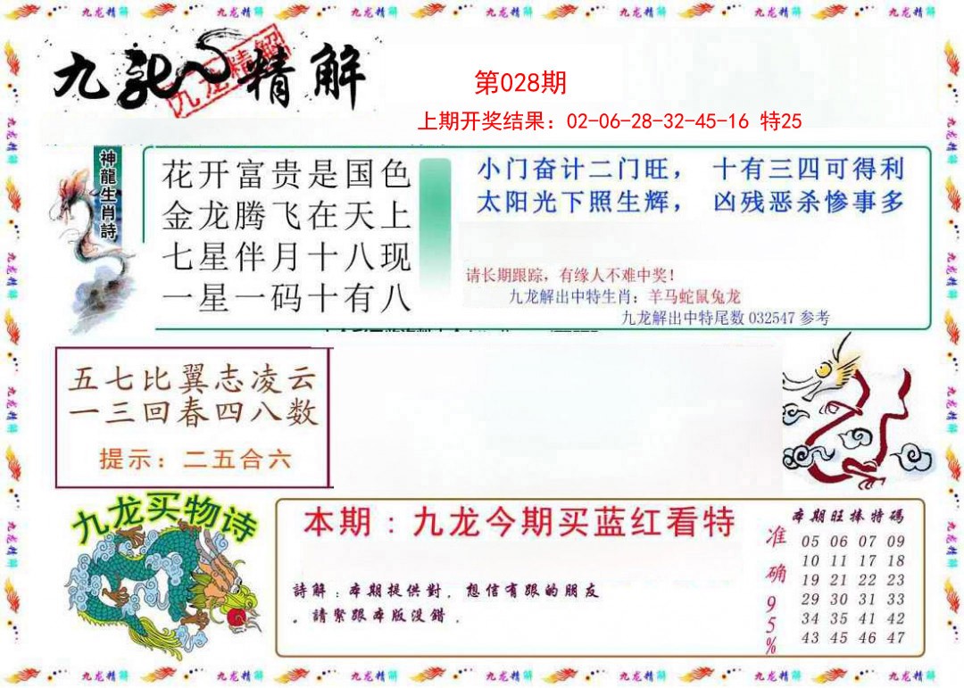 028期九龙精解[图]