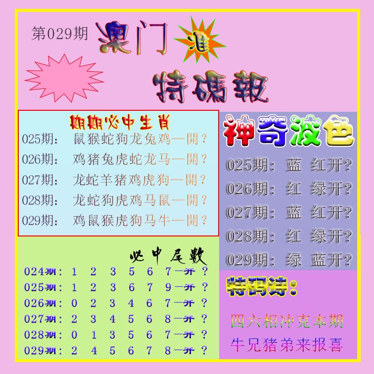 029期生财有道特码报[图]