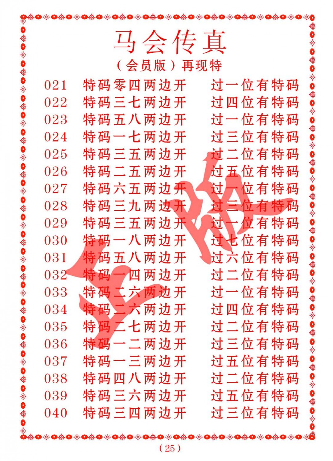 029期马会传真[图]