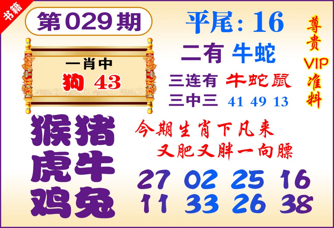 029期澳门九龙天书[图]