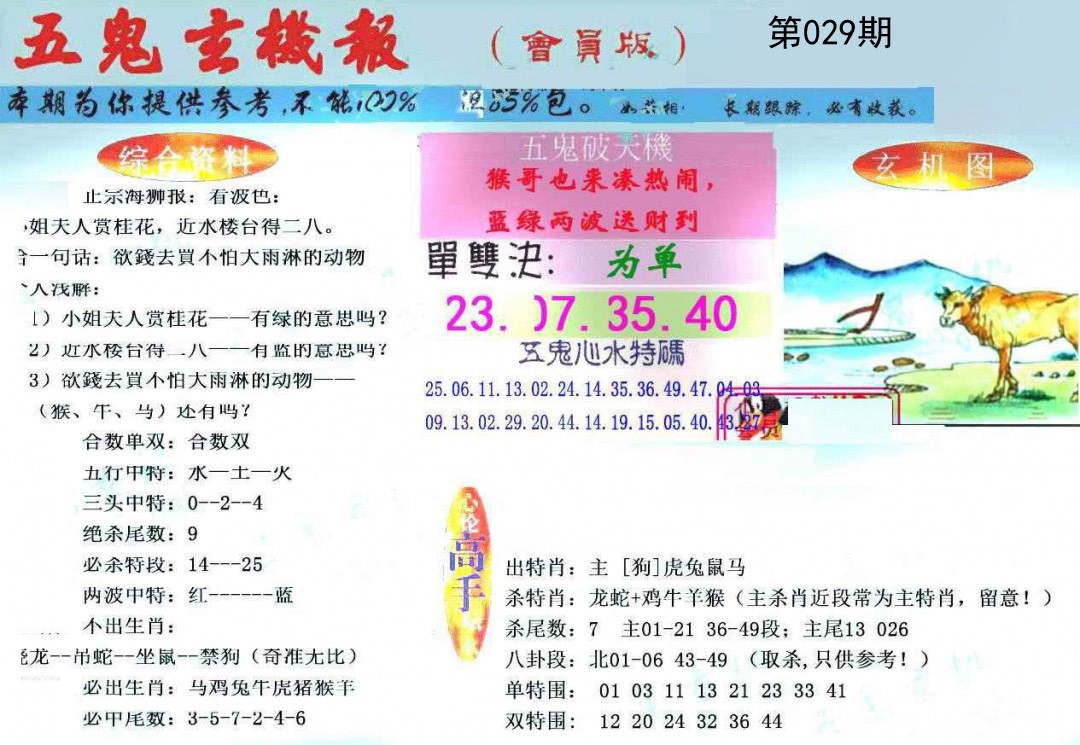 029期新五鬼玄机[图]