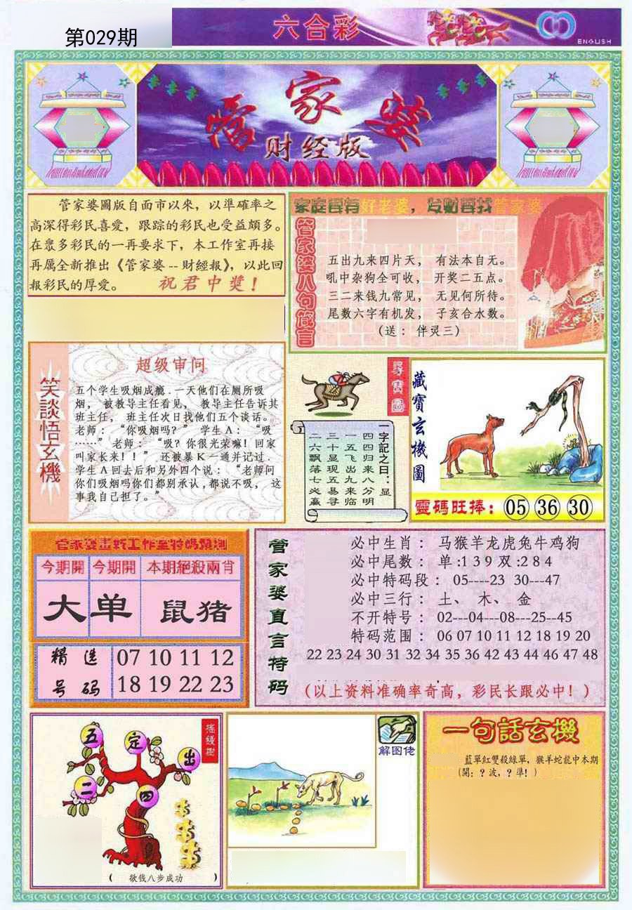 029期管家婆财经版[图]