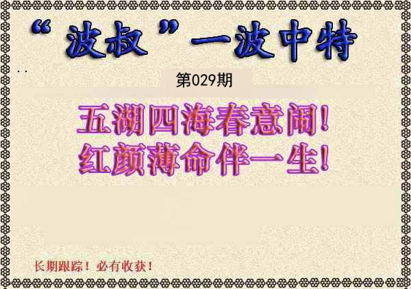 029期波叔一波中特[图]