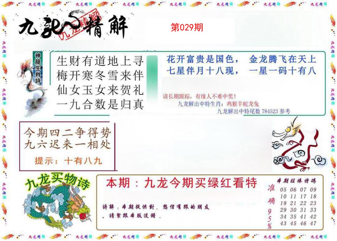 029期九龙精解[图]