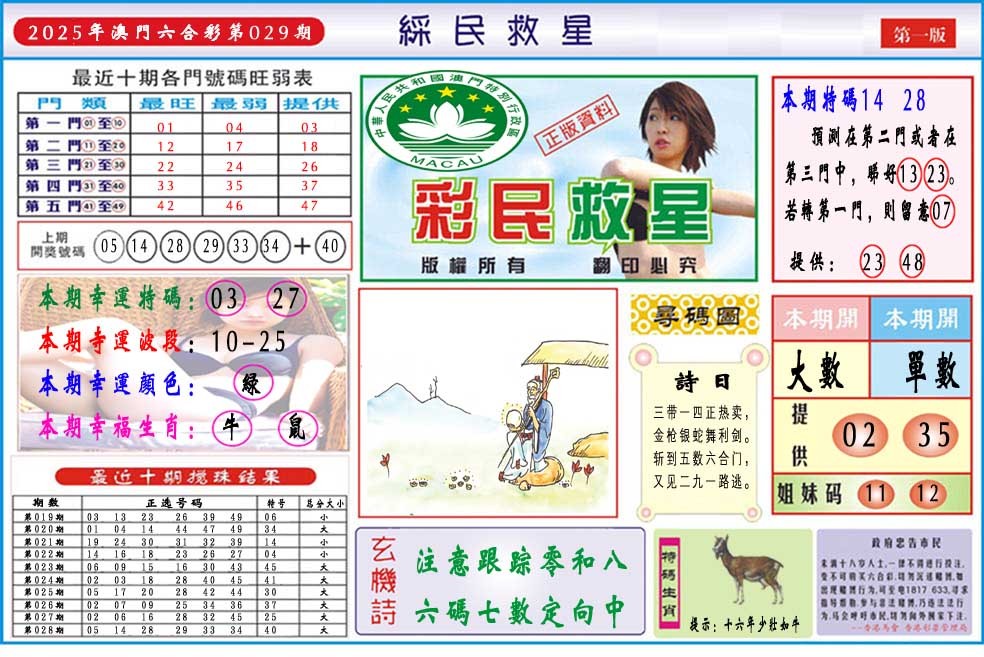 029期彩民救星A[图]