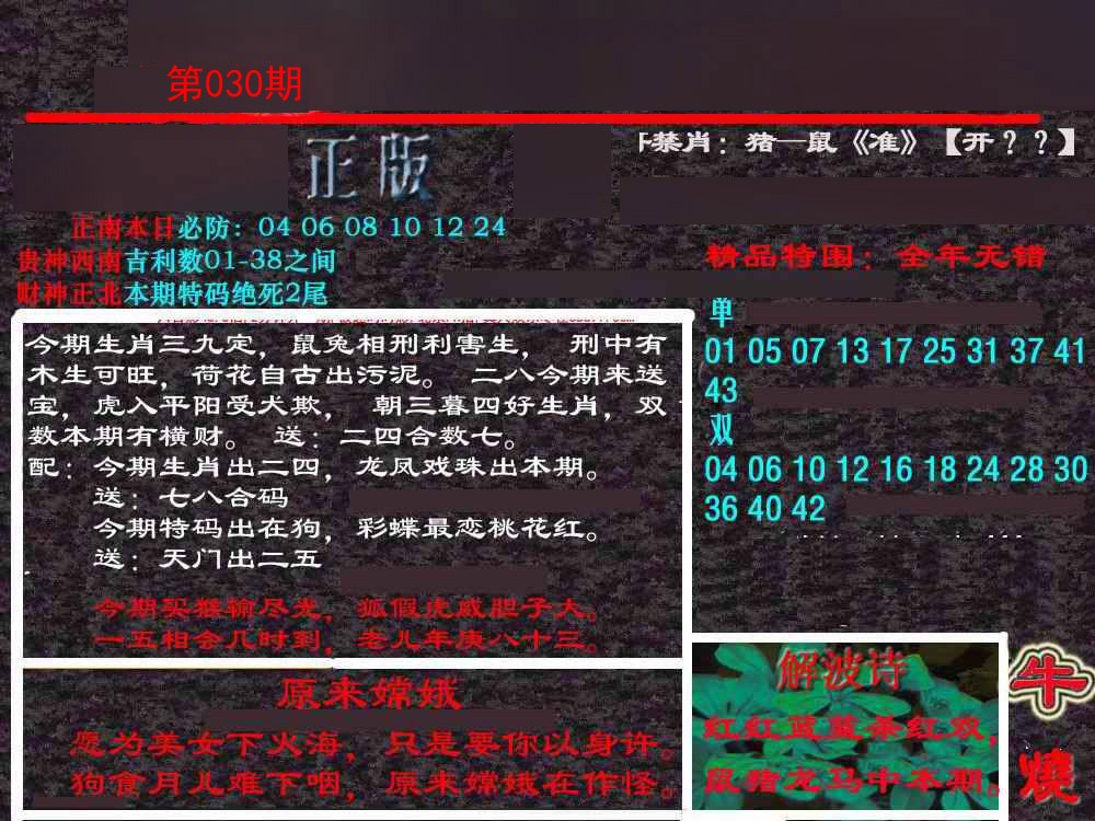 030期新港内幕[图]