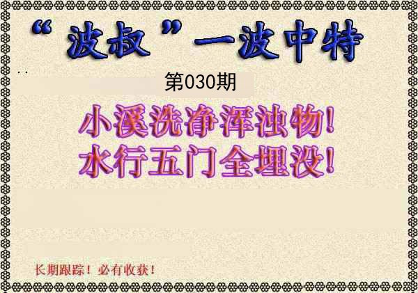 030期波叔一波中特[图]