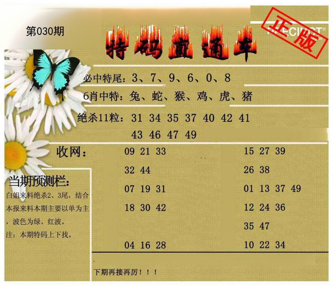 030期特码直通车[图]