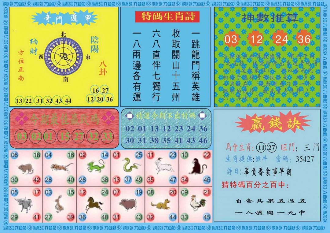 030期黄大仙灵码B[图]