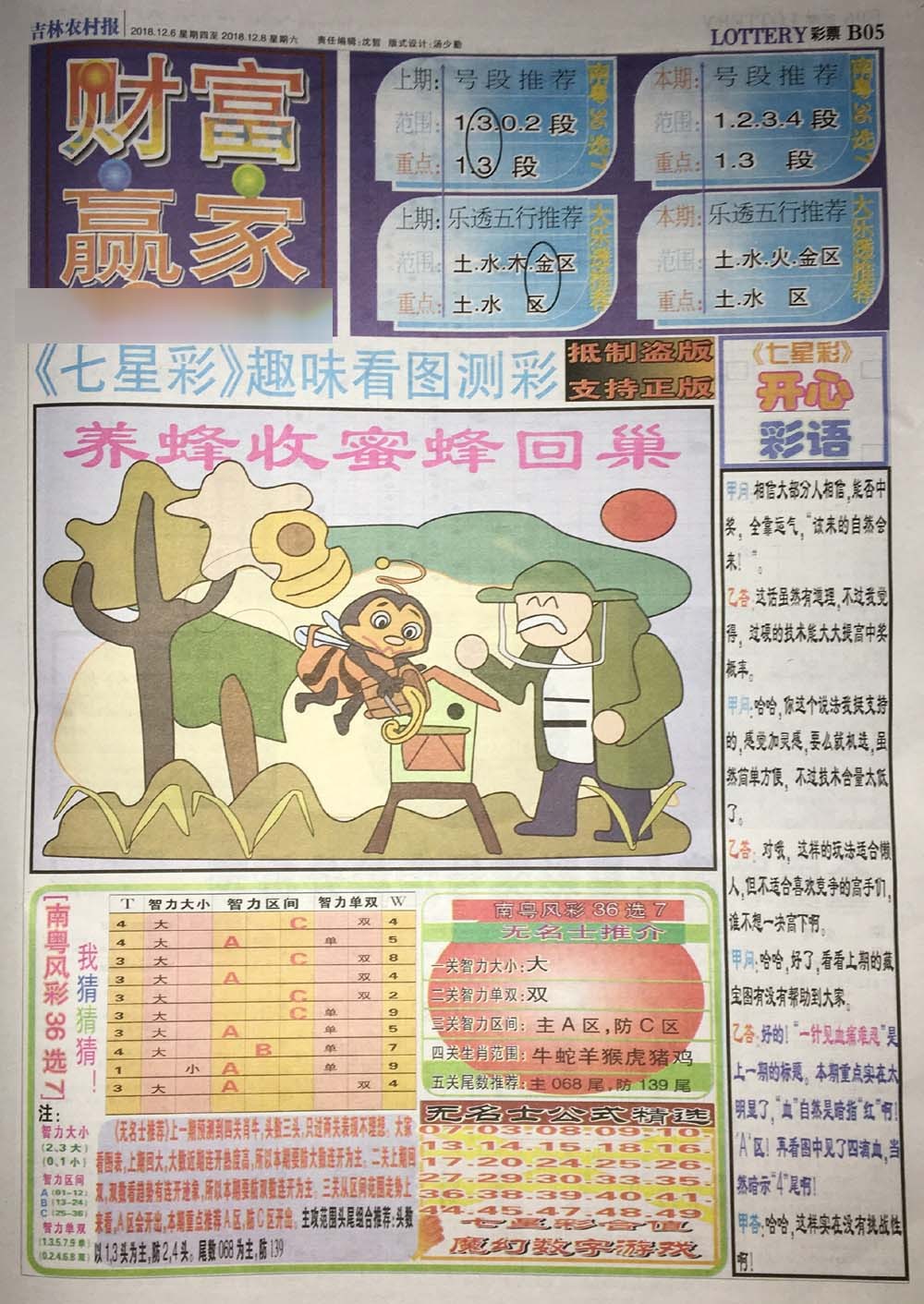 030期七星彩图(高清)[图]