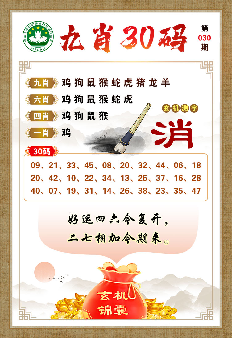 030期九肖30码[图]