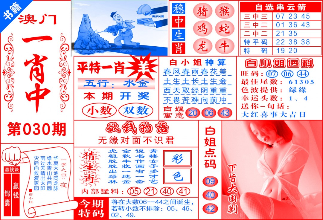 030期澳门锦囊宝典[图]