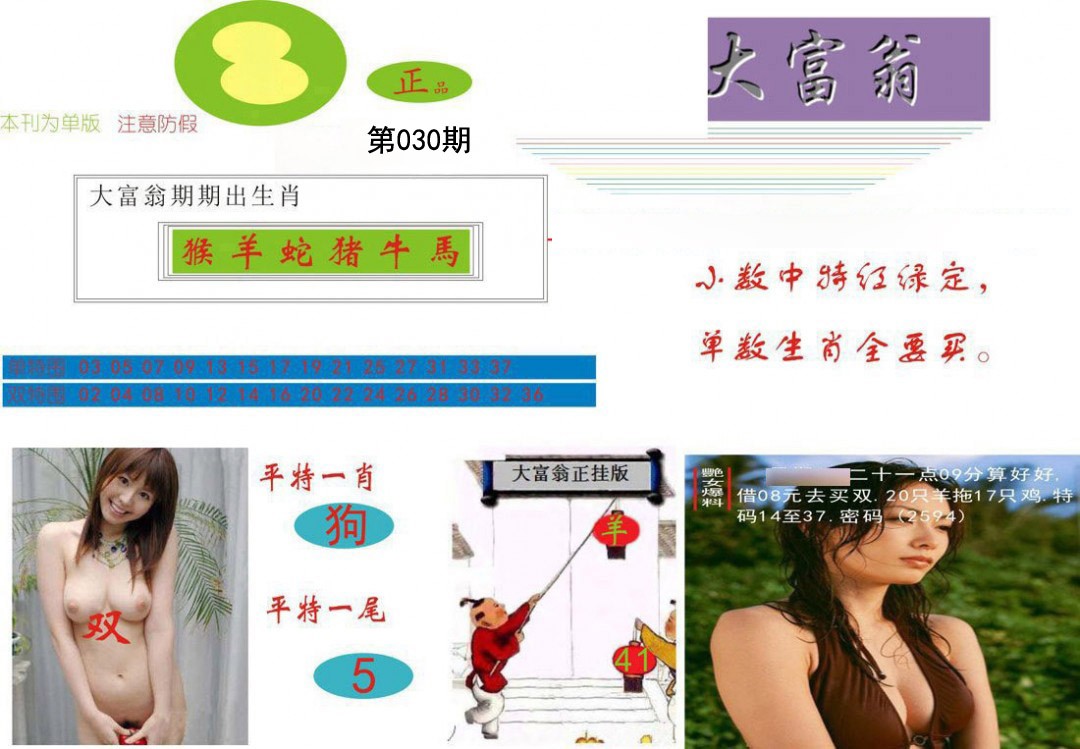 030期大富翁[图]