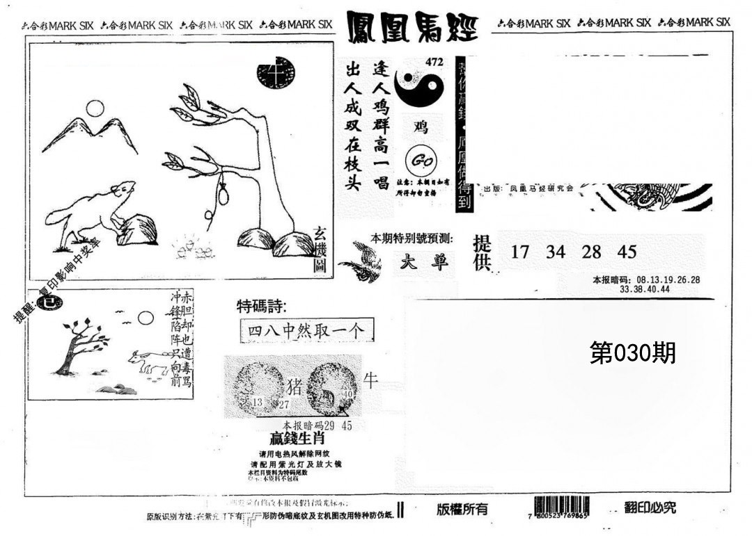 030期另版凤凰马经[图]