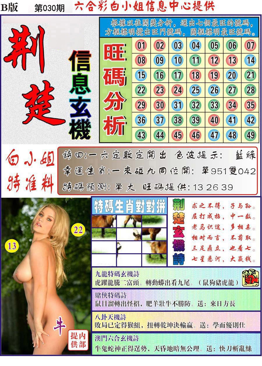 030期荆楚信息玄机B[图]