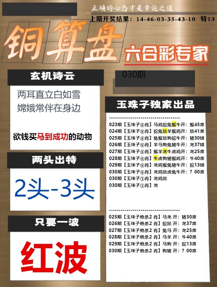 030期白小姐心水[图]