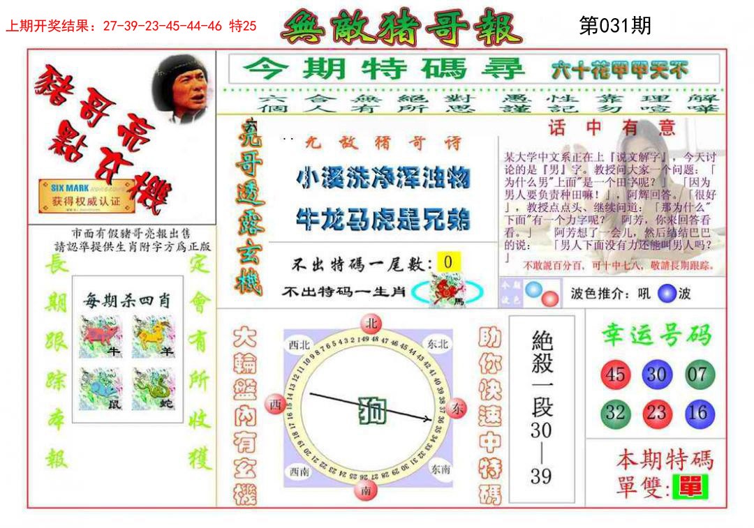 031期无敌猪哥[图]