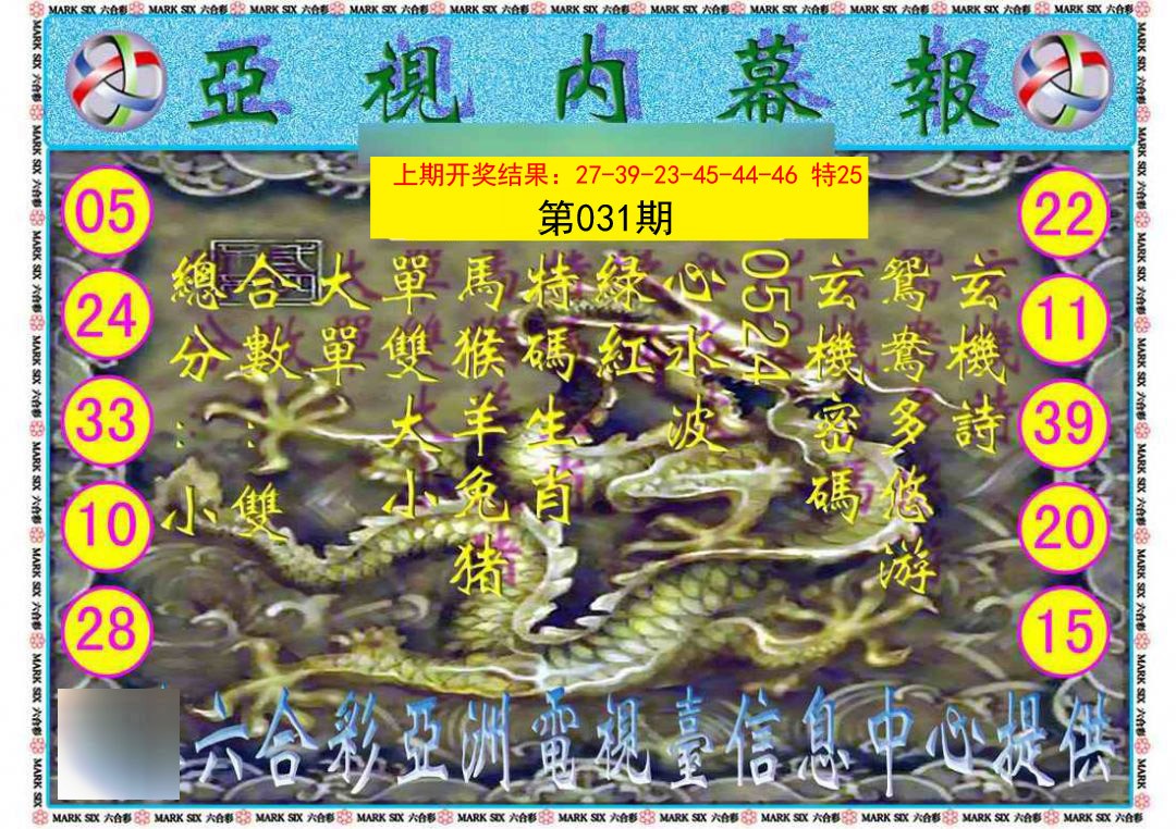 031期亚视内幕报[图]