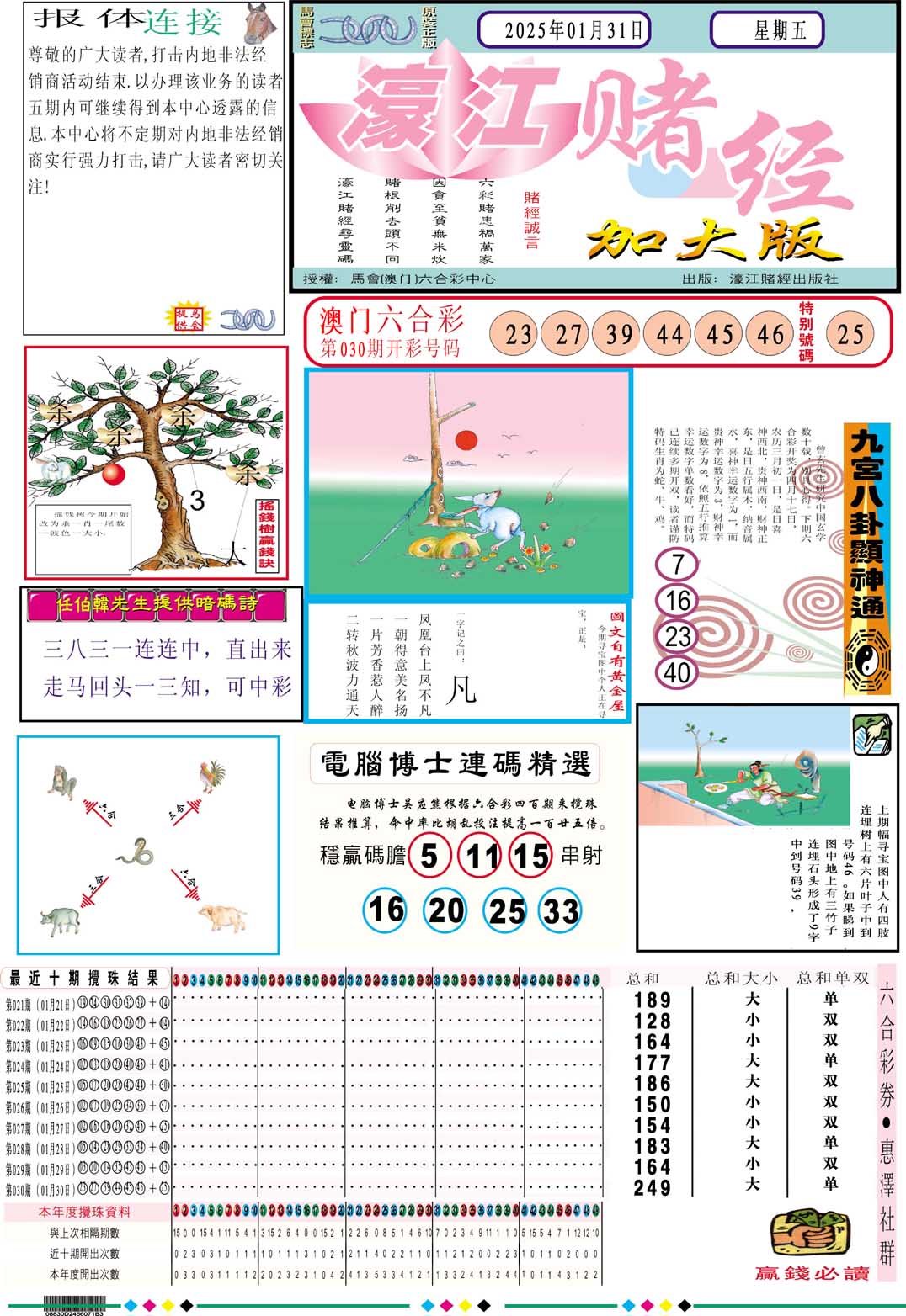 031期濠江赌经A加大版[图]