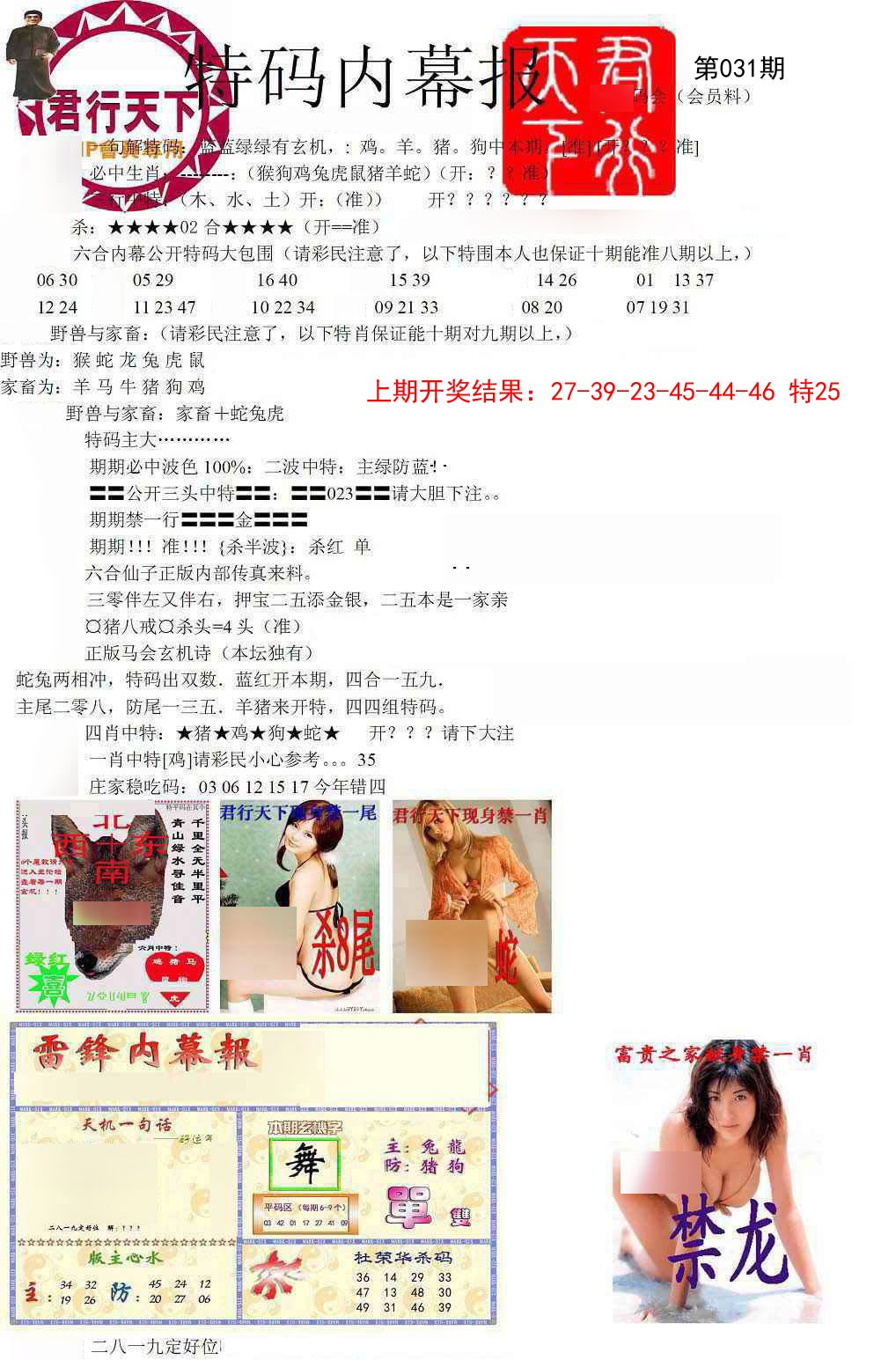 031期特码内幕报[图]