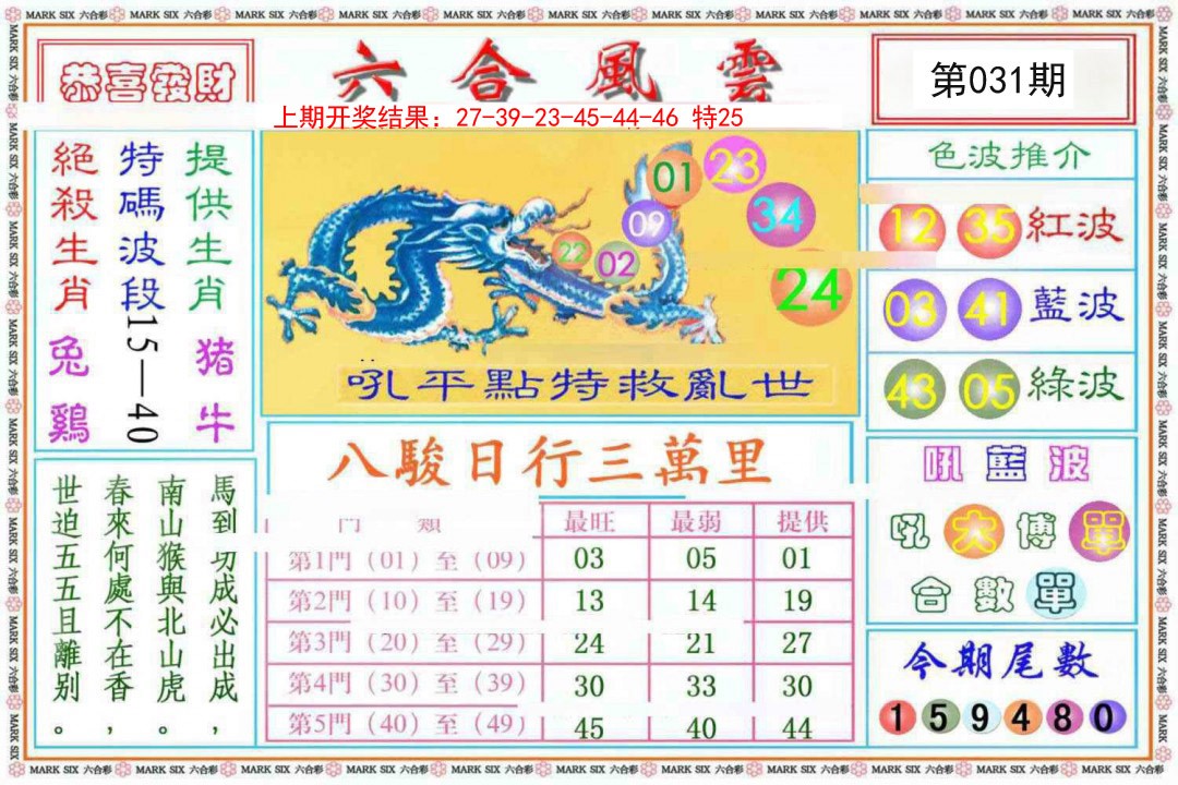 031期六合风云《另版》[图]